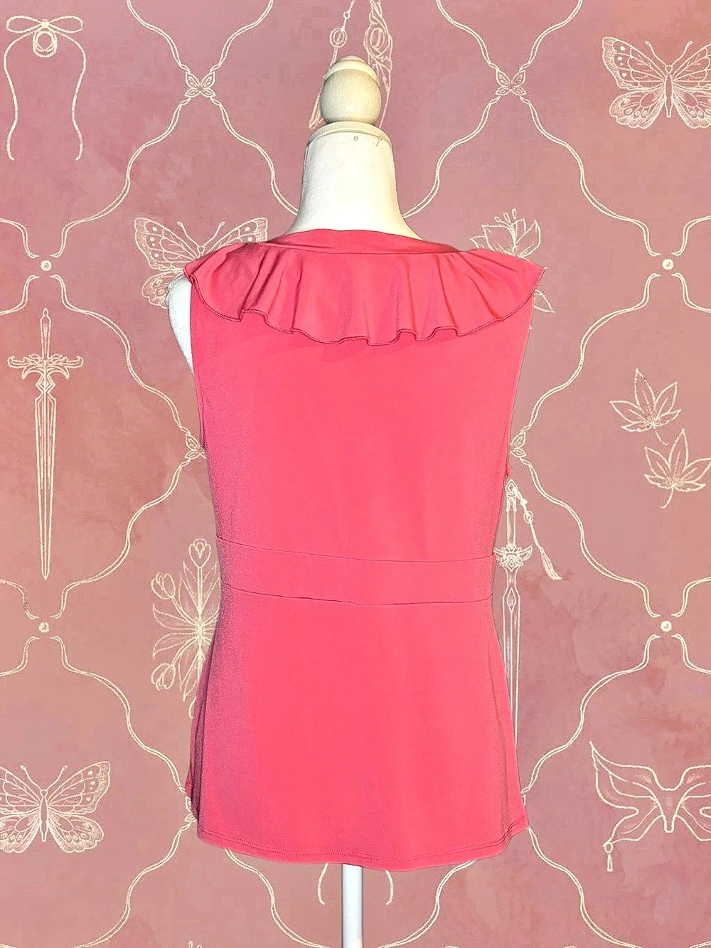 Pink Ruffle Blouse - Picture 2 of 3